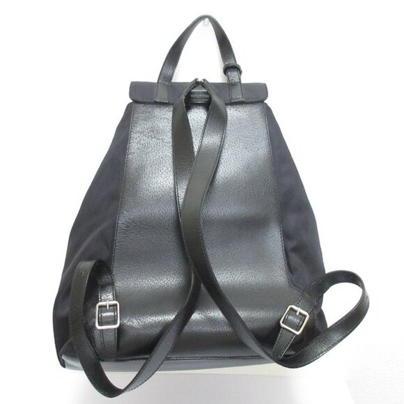 Gucci Nylon Leather Backpack Black main image 15